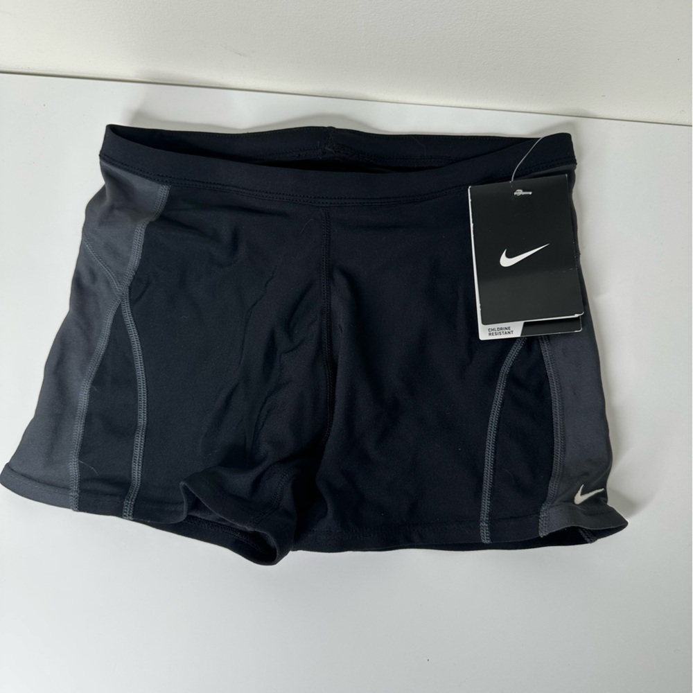 Nike Men's 36 Poly Core Square Leg Performance Black Swimwear NWT